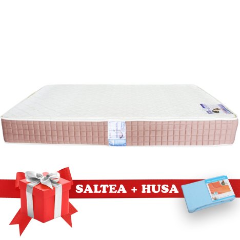 Set Saltea SuperOrtopedica Lux Saltex 1400x2000 + Husa cu elastic