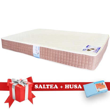 Set Saltea SuperOrtopedica Lux Saltex 1400x2000 + Husa cu elastic